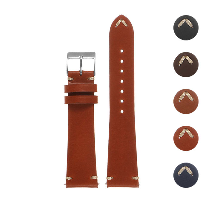 ds9 GalleryDASSARI Hand Stitched Classic Leather Watch Band Strap