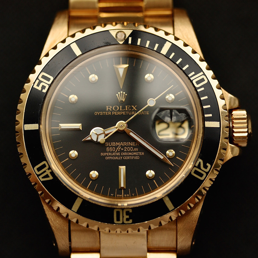 history_evolution_of_rolex_submariner_1969_reference_1680-8_yellow_gold_black_bezel_black_dial