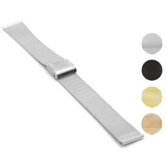 m6.ss Gallery StrapsCo Thin Mesh Stainless Steel Watch Band Strap