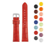 st20.6 Gallery Red Womens Crocodile Leather Watch Band Strap