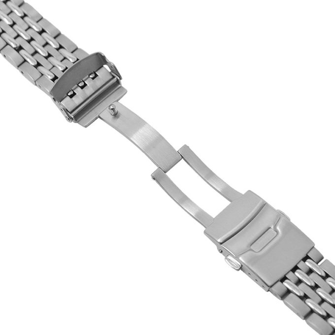 m.om6.ss Clasp Hybrid Beads of Rice Bracelet Watch Band Strap 20mm 22mm