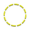 White w / Yellow Stitching