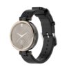 g.l10.1 Back BlackStrapsCo Genuine Leather Strap for Garmin Lily Women's Watch Band