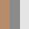 Tan, Silver, White