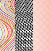 Rainbow Waves, Silver, Pink