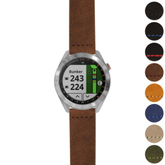 g.aS40.st29 Gallery Brown StrapsCo Heavy Duty Suede Watch Strap 20mm