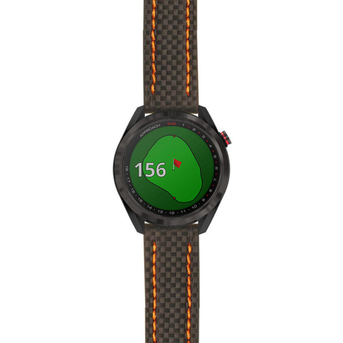 g.aS42.st25 Main Black & Orange StrapsCo Heavy Duty Carbon Fiber Watch Strap 20mm