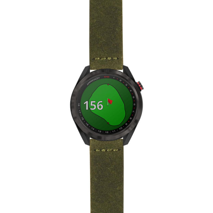 g.aS42.st29 Main Green StrapsCo Heavy Duty Suede Watch Strap 20mm