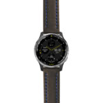 g.d2a.st23 Main Black & Blue StrapsCo Heavy Duty Mens Leather Watch Band Strap 20mm