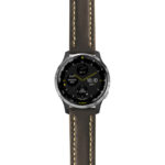 g.d2a.st23 Main Black & White StrapsCo Heavy Duty Mens Leather Watch Band Strap 20mm