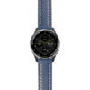 g.d2a.st23 Main Blue & White StrapsCo Heavy Duty Mens Leather Watch Band Strap 20mm