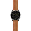 g.d2a.st23 Main Tan & White StrapsCo Heavy Duty Mens Leather Watch Band Strap 20mm