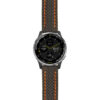 g.d2a.st25 Main Black & Orange StrapsCo Heavy Duty Carbon Fiber Watch Strap 20mm
