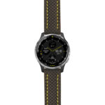 g.d2a.st25 Main Black & Yellow StrapsCo Heavy Duty Carbon Fiber Watch Strap 20mm