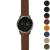 g.d2a.st29 Gallery Brown StrapsCo Heavy Duty Suede Watch Strap 20mm