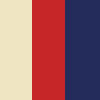 Beige / Red / Navy