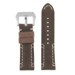p618.2a Main Dark Brown DASSARI Vagabond Hand Stitched Leather Watch Band Strap 22mm 24mm 26mm