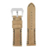 p618.3 Main Tan DASSARI Vagabond Hand Stitched Leather Watch Band Strap 22mm 24mm 26mm