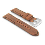 p618.8 Angle Rust DASSARI Vagabond Hand Stitched Leather Watch Band Strap 22mm 24mm 26mm