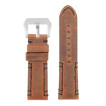 p618.8 Main Rust DASSARI Vagabond Hand Stitched Leather Watch Band Strap 22mm 24mm 26mm