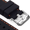 Black & Orange (Silver Buckle)