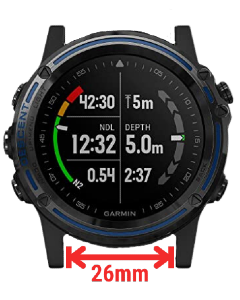 Garmin descent deals mk1 size