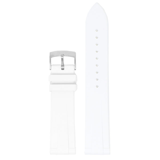 fk12.22 Up White DASSARI T Line FKM Rubber Watch Band Strap 20mm 22mm