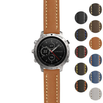 Garmin chronos store leather strap