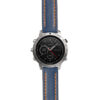 g.fch.st23 Main Blue & Orange StrapsCo Heavy Duty Mens Leather Watch Band Strap 20mm