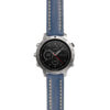 g.fch.st23 Main Blue & White StrapsCo Heavy Duty Mens Leather Watch Band Strap 20mm