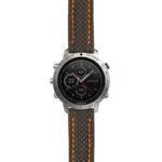 g.fch.st25 Main Black & Orange StrapsCo Heavy Duty Carbon Fiber Watch Strap 20mm