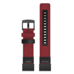 g.ny1.6 Up Red StrapsCo QuickFit 26 Canvas Watch Band Strap for Garmin Fenix 5X