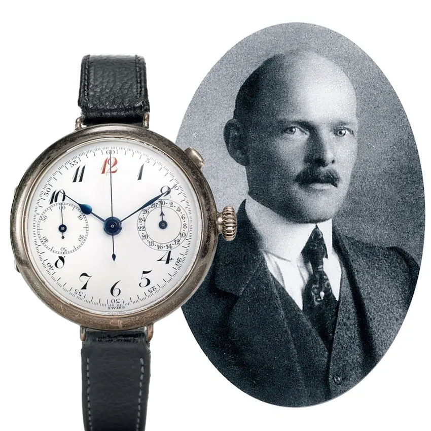 history of chronograph watches gaston breitling first wrist worn chronograph 1915