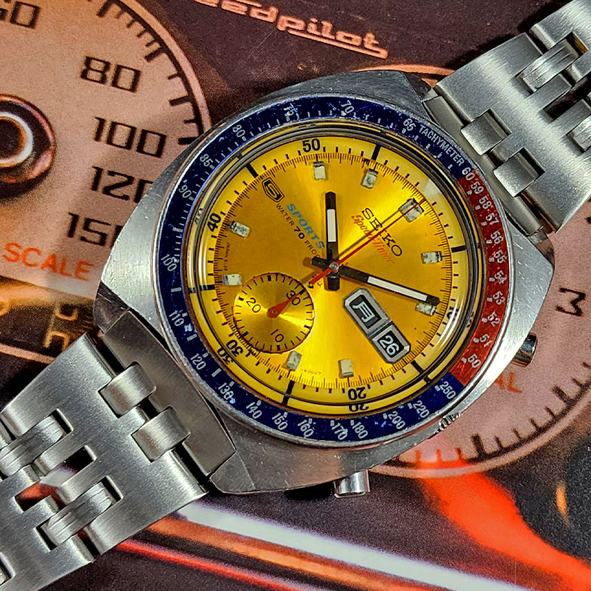 history of chronograph watches seiko speedtimer automatic chronograpgh 1969
