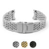 m.sk10 Gallery Beads of Rice Bracelet Watch Band Strap for Seiko SKX007 22mm Updated