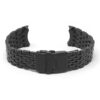 m.sk10.mb.22 Round Black Beads of Rice Bracelet Watch Band Strap for Seiko SKX007 22mm Updated