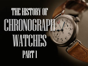 history of chronograph watches header