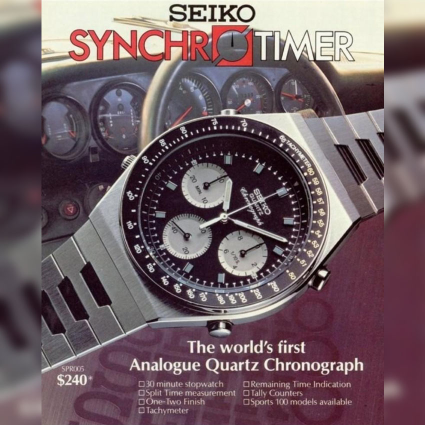 history of chronograph watches seiko 7a28 1983
