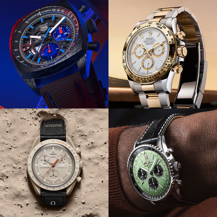 history of chronograph watches various modern chonographs