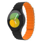 s.r29.1.12 Main Black & Orange StrapsCo Magnetic Silicone Watch Band Strap For Samsung Galaxy 5 galaxy 4