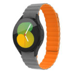 s.r29.7.12 Main Grey & Orange StrapsCo Magnetic Silicone Watch Band Strap For Samsung Galaxy 5 galaxy 4