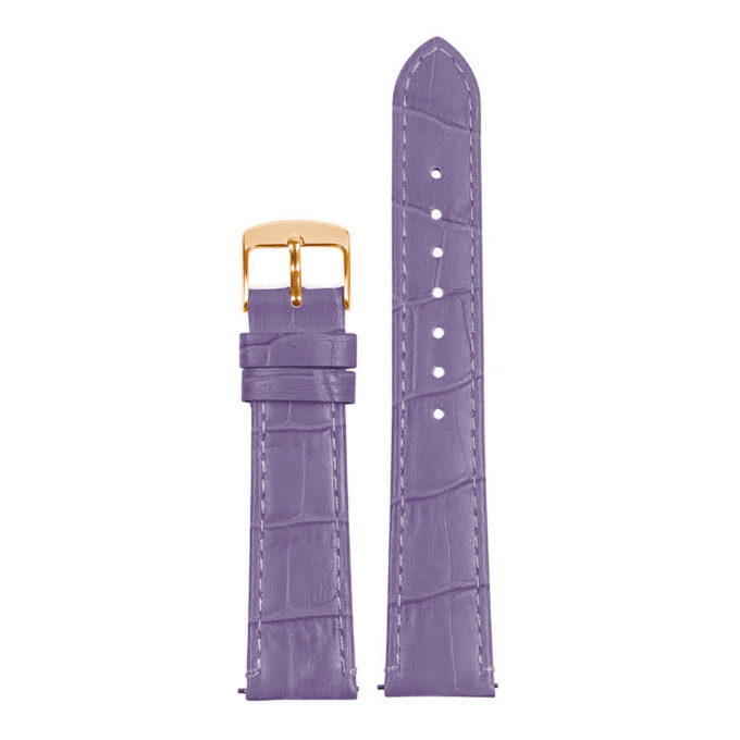 st20.18a.rg Up Dark Purple Ladies Crocodile Leather Watch Band Strap copy