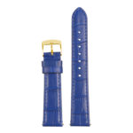 st20.5.yg Up Blue Ladies Crocodile Leather Watch Band Strap