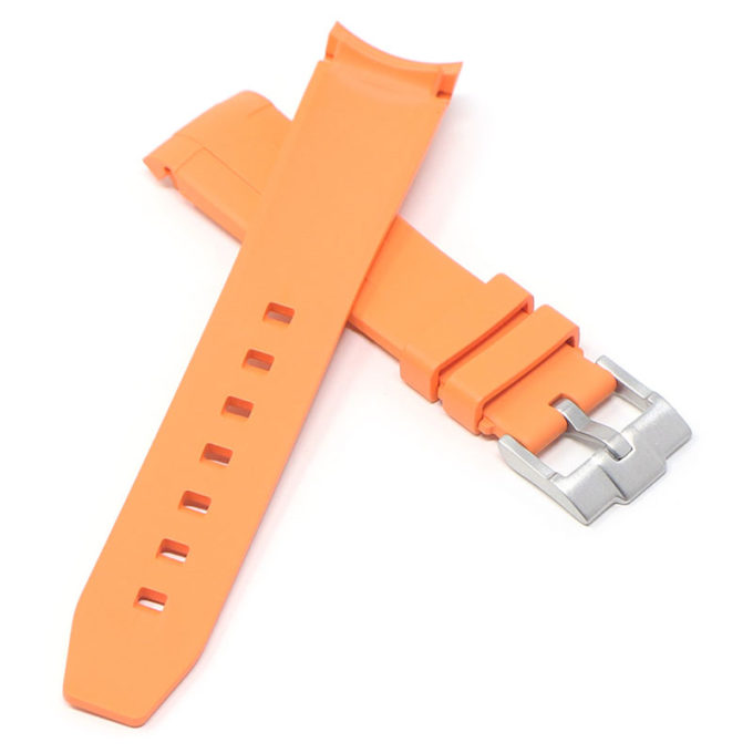 fk14 cross Orange DASSARI Fitted FKM Strap for Omega Speedmaster and Moonswatch 20mm