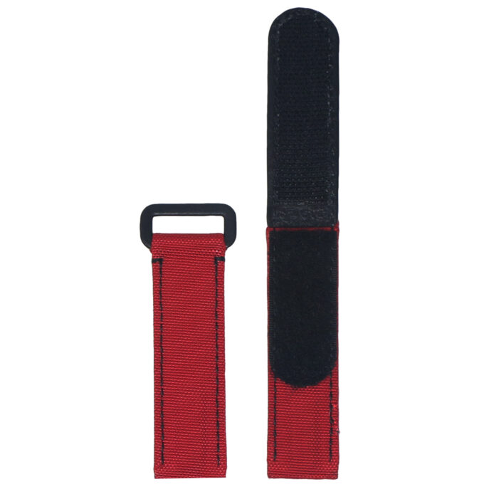 ny2.6 Up Red StrapsCo Hook & Loop Adventure Watch Band Strap 20mm