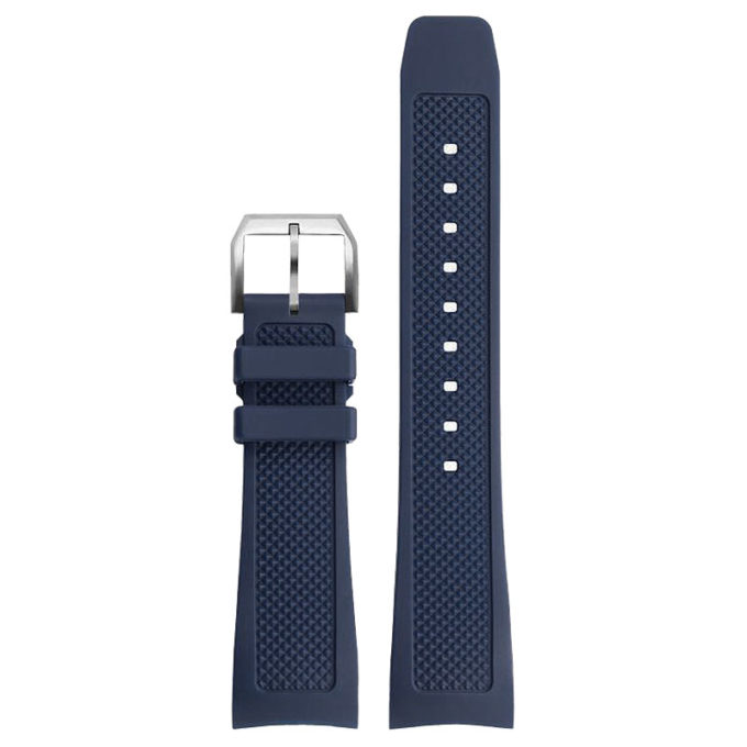 r.iw1.5 Up Blue Strapsco Silicone Rubber Strap for IWC