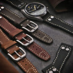 iw3a Creative DASSARI Dynasty Vintage Leather Aviator Watch Band Strap 20mm 21mm 22mm