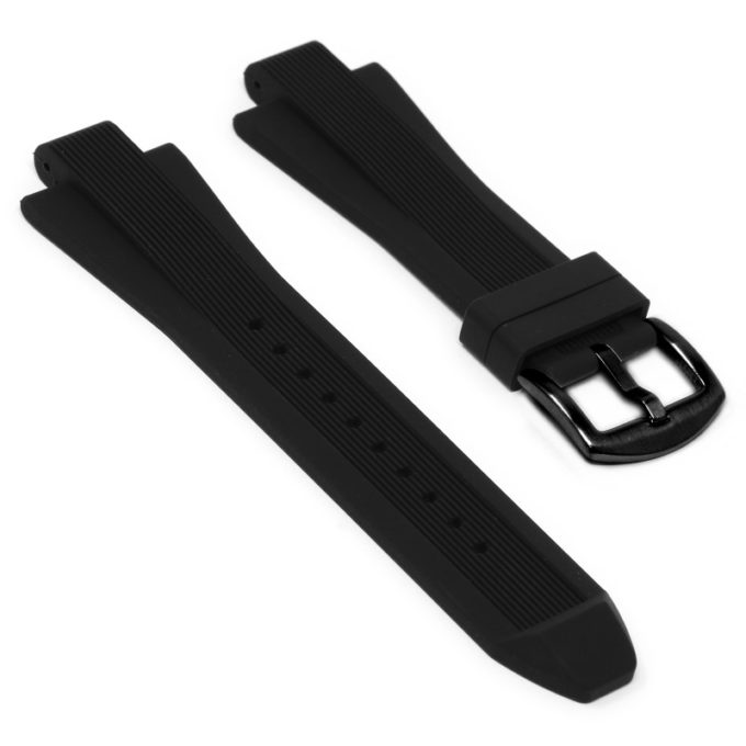 r.mk2.1.mb Main Black StrapsCo Silicone Rubber Watch Band Strap for Michael Kors Dylan