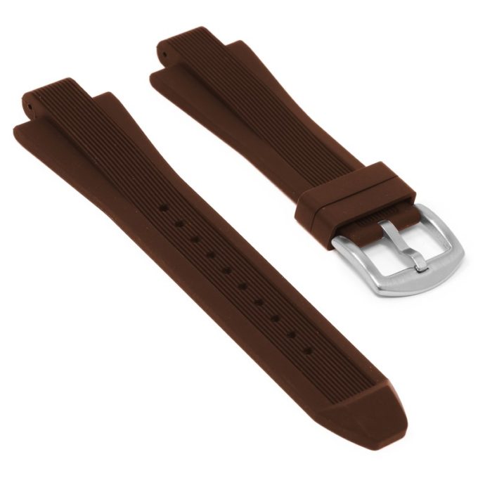 r.mk2.2 Main Brown StrapsCo Silicone Rubber Watch Band Strap for Michael Kors Dylan