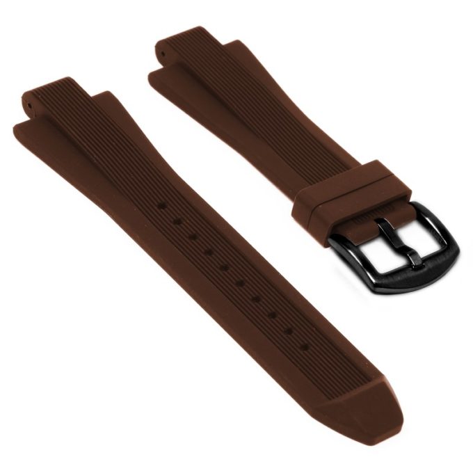 r.mk2.2.mb Main Brown StrapsCo Silicone Rubber Watch Band Strap for Michael Kors Dylan
